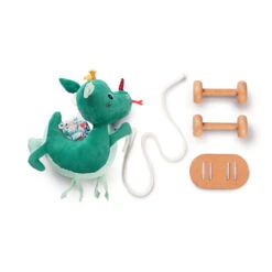 Made 4 Baby Boutique -Made 4 Baby Boutique peluche caline a tirer joe le dragon les lilliputiens 1 1