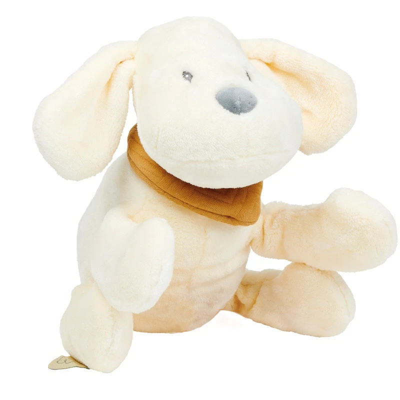 Peluche Chien Vanille Flannelle NATTOU Charlie 3 Peluche Chien Vanille Flannelle NATTOU Charlie