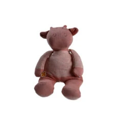 Peluche Coton Bio Lola 25cm Rose NOUKIES Les Iconiques