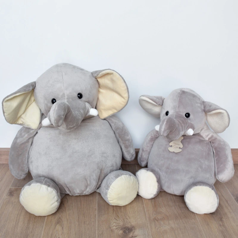 Peluche éléphant Gris 60 Cm HISTOIRE D’OURS La Savane 4 Peluche éléphant Gris 60 Cm HISTOIRE D’OURS La Savane – Image 2