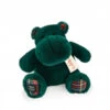 Peluche Hippo 25 Cm HISTOIRE D’OURS Vert/Tissu écossais -Made 4 Baby Boutique peluche hippo 25 cm histoire dours vert l hippo