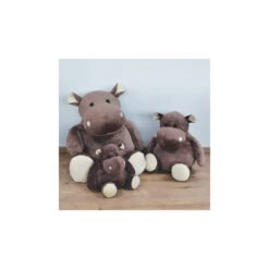 Peluche Hippopotame Marron 80 Cm HISTOIRE D’OURS La Savane -Made 4 Baby Boutique peluche hippopotame marron 80 cm histoire dours la savane 1 2