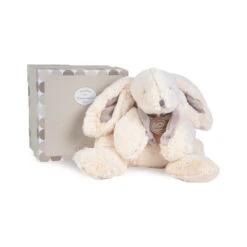 Peluche Lapin Bonbon Grand Modèle DOUDOU ET COMPAGNIE Taupe