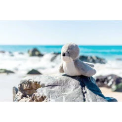 Peluche Phoque 24 Cm OB DESIGNS Gris -Made 4 Baby Boutique peluche phoque 24 cm ob designs gris 2