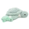 Peluche Tortue Maman/bébé Ptipotos LES DEGLINGOS Menthe -Made 4 Baby Boutique peluche tortue mamanbebe ptipotos les deglingos menthe