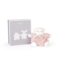 P'tit Patapouf Ourson Plume KALOO Rose Poudré -Made 4 Baby Boutique plume patapouf ourson 4
