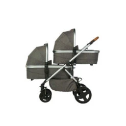 Poussette Double 2Go Avec 2 Assises PERICLES Tweed -Made 4 Baby Boutique poussette double 2go avec 2 assises pericles tweed 4