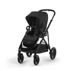 Poussette Gazelle S CYBEX Black / Moon Black -Made 4 Baby Boutique poussette gazelle s cybex black moon black 4