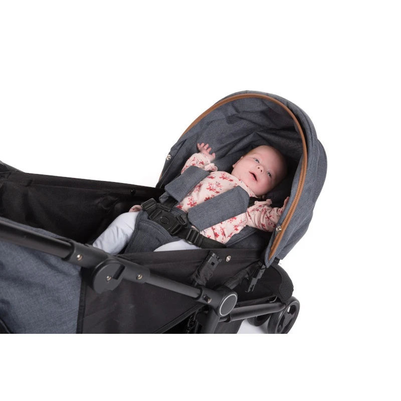 Poussette Réversible B-Genius BO JUNGLE Gris Foncé 4 Poussette Réversible B-Genius BO JUNGLE Gris Foncé – Image 2
