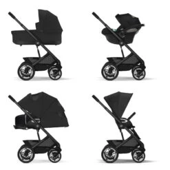 Poussette Talos S Lux CYBEX Black/Moon Black -Made 4 Baby Boutique poussette talos s lux cybex blackmoon black 8