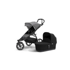 Poussette Urban Glide 2 + Nacelle THULE Grey Melange / Black