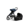 Poussette Urban Glide 2 + Nacelle THULE Majolica Blue / Alu -Made 4 Baby Boutique poussette urban glide 2 nacelle thule majolica blue alu