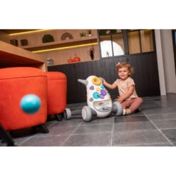 Pousseur/aide à La Marche Jumpy BO JUNGLE Gris -Made 4 Baby Boutique pousseuraide a la marche jumpy bo jungle gris 4