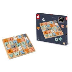 Puzzle En Bois Alphabet Sweet Cocoon JANOD -Made 4 Baby Boutique puzzle alphabet sweet cocoon 2