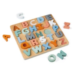 Puzzle En Bois Alphabet Sweet Cocoon JANOD -Made 4 Baby Boutique puzzle alphabet sweet cocoon 4