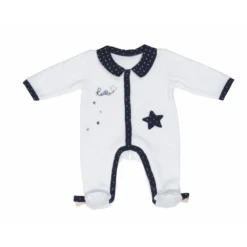 Pyjama En Velours Garçon 3mois SAUTHON Hello