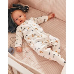 Pyjama Velours Bio Dinosaures 3m NOUKIES Tiga, Stegi & Ops