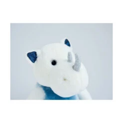 Peluche Rhinou Le Rhinocéros 25cm "Les Petits Twist" HISTOIRE D'OURS Bleu -Made 4 Baby Boutique rhino rhinou pm les petits twist 2