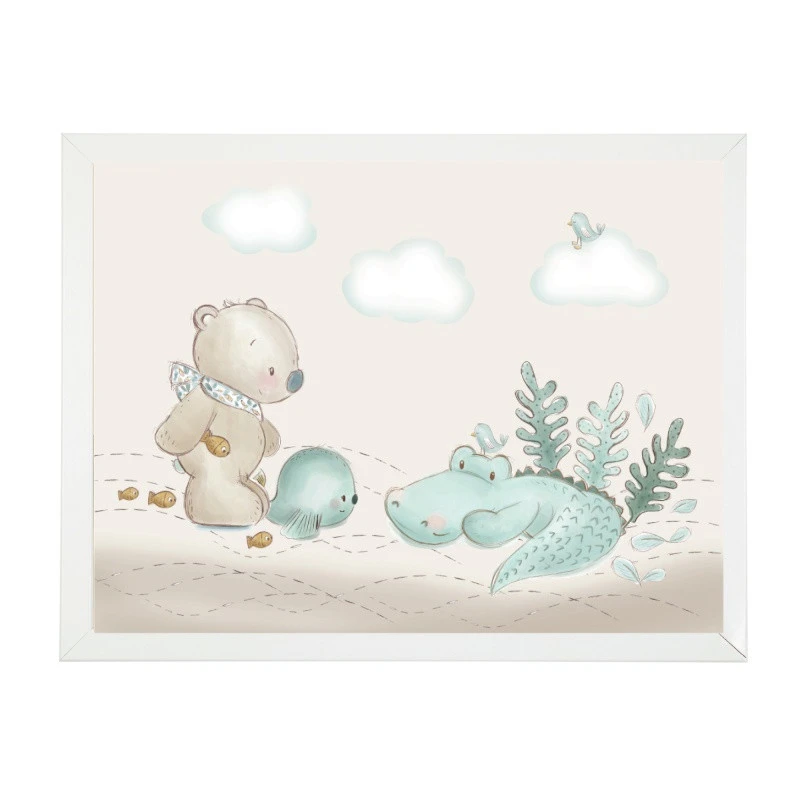 Poster Avec Cadre 40 X 30 Cm Nattou Roméo, Jules & Sally 3 Poster Avec Cadre 40 X 30 Cm Nattou Roméo, Jules & Sally