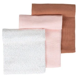 Set De 3 Langes 65x65cm NATTOU Susie & Bonnie