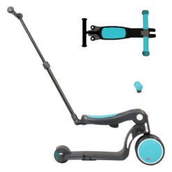 Draisienne 5 En 1 Avec Barre De Poussée Scootizz LOOPING Bleu -Made 4 Baby Boutique scootizz draisienne 5en1barre 3