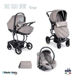 Trio Poussette Taski Sport CAM Beige