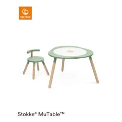 Table MuTable™ V2 STOKKE® Clover Green -Made 4 Baby Boutique table mutable v2 stokke clover green 1