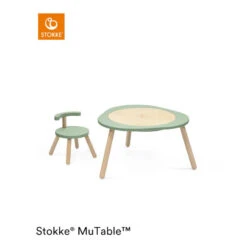 Table MuTable™ V2 STOKKE® Clover Green -Made 4 Baby Boutique table mutable v2 stokke clover green 2
