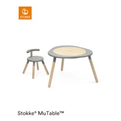 Table MuTable™ V2 STOKKE® Storm Grey -Made 4 Baby Boutique table mutable v2 stokke storm grey 2
