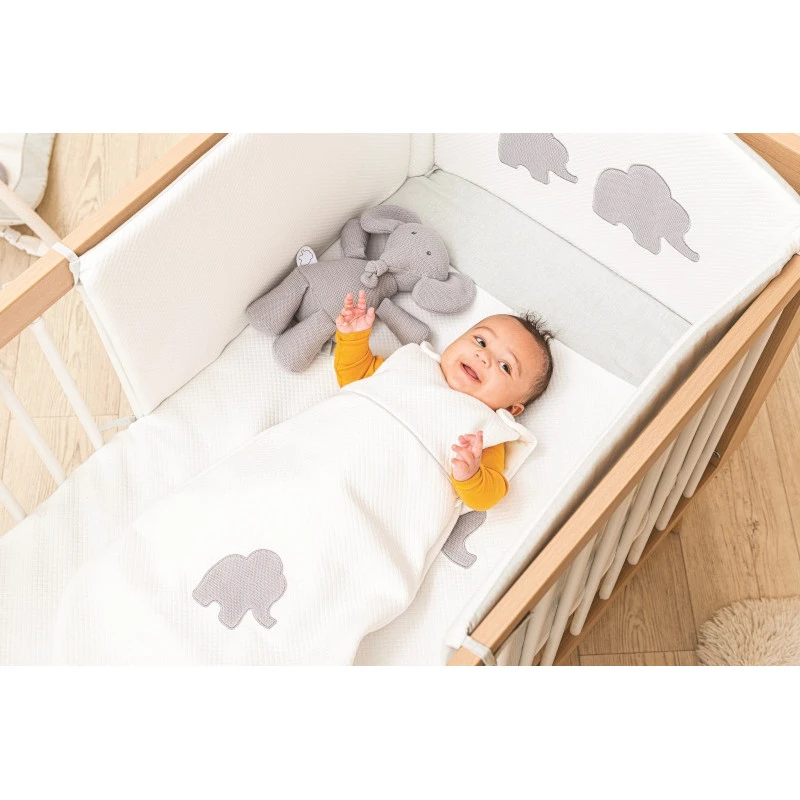 Gigoteuse Jacquard 70cm NATTOU Tembo Blanc 4 Gigoteuse Jacquard 70cm NATTOU Tembo Blanc – Image 2