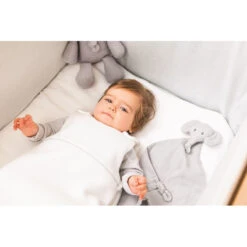 Gigoteuse Jacquard 70cm NATTOU Tembo Blanc 7 Gigoteuse Jacquard 70cm NATTOU Tembo Blanc -Made 4 Baby Boutique tem sac nid jacquard 2