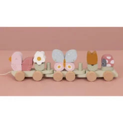 Train à Blocs En Bois LITTLE DUTCH Flowers & Butterflies -Made 4 Baby Boutique train a blocs en bois little dutch flowers butterflies 2