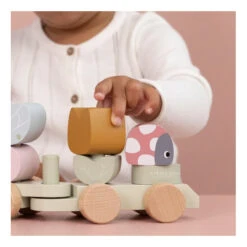 Train à Blocs En Bois LITTLE DUTCH Flowers & Butterflies -Made 4 Baby Boutique train a blocs en bois little dutch flowers butterflies 5