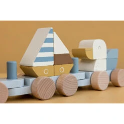 Train à Blocs En Bois LITTLE DUTCH Sailors Bay -Made 4 Baby Boutique train a blocs en bois little dutch sailors bay 3