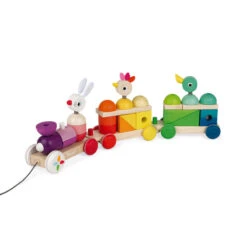 Train Géant Multicolore Zigolos JANOD -Made 4 Baby Boutique train geant multicolore 2