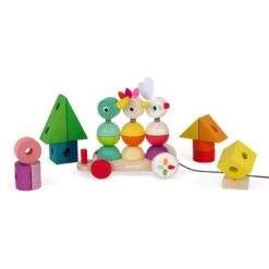 Train Géant Multicolore Zigolos JANOD -Made 4 Baby Boutique train geant multicolore 4