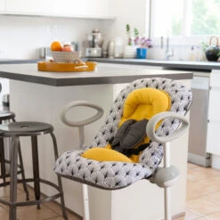 Transat Up & Down III BEABA Edition SP Yellow Palm Tree -Made 4 Baby Boutique transat updown iii beaba edition sp yellow palm tree 2