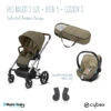 Trio Poussette Balios S Lux + Siège Aton 5 + Nacelle Cocoon S CYBEX Silver/Classic Beige -Made 4 Baby Boutique trio balios s luxeaton 5cocoon s