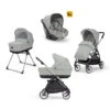 Trio Electa Avec Gr0+ Darwin I-Size INGLESINA Silver Black/Greenwich Silver