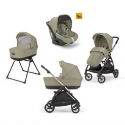 Trio Electa Avec Siège-auto I-Size Darwin INGLESINA Nolita Beige/Iridium Black