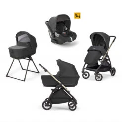 Trio Electa Avec Siège-auto I-Size Darwin INGLESINA Upper Black/Iridium Black