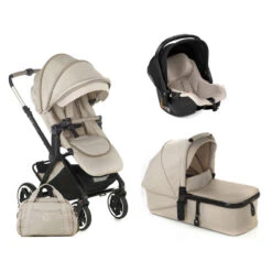 Jané Trio Poussette Crosslight Pro + Nacelle Micro Pro 2 + Coque I-Size Koos R1 JANE Sand -Made 4 Baby Boutique trio poussette crosslight pro nacelle micro pro 2 coque i size koos r1 jane sand 3
