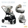 Trio Poussette Finiti + Nacelle Calmi + I-Level Recline JOIE Signature Oyster -Made 4 Baby Boutique trio poussette finiti nacelle calmi i level recline joie signature oyster