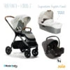 Trio Poussette Finiti + Nacelle Ramble + Siège I-Snug 2 JOIE Signature Oyster/Coal -Made 4 Baby Boutique trio poussette finiti nacelle ramble siege i snug 2 joie signature oystercoal
