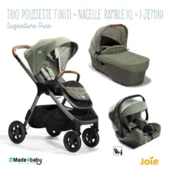 Trio Poussette Finiti + Ramble XL + I-Jemini JOIE Signature Pine