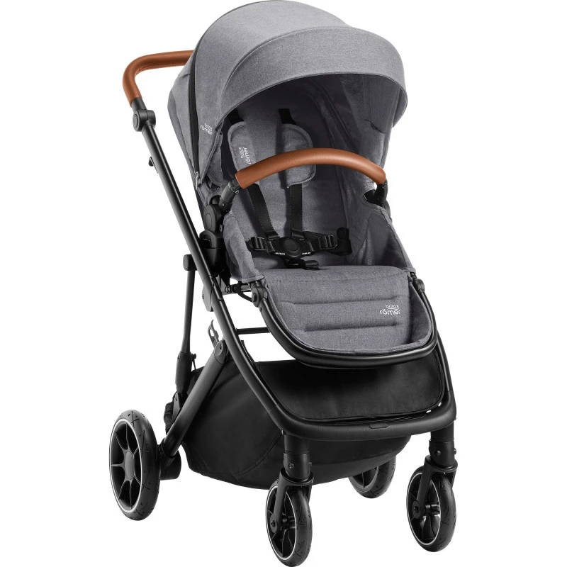Trio Poussette, Nacelle Strider M + Siège Baby-Safe 5Z2 BRITAX Elephant Grey/Frost Grey 4 Trio Poussette, Nacelle Strider M + Siège Baby-Safe 5Z2 BRITAX Elephant Grey/Frost Grey – Image 2