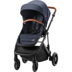 Trio Poussette, Nacelle Strider M + Siège Baby-Safe 5Z2 BRITAX Navy Ink/Space Black -Made 4 Baby Boutique trio poussette nacelle strider m siege baby safe 5z2 britax navy inkspace black 4
