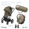Trio Poussette Talos S Lux + Siège Aton 5 + Cocoon S CYBEX Black/Classic Beige -Made 4 Baby Boutique trio talos s luxeaton 5cocoon s