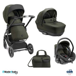 Trio Techno Infinito Solo Per Te CAM Noir Mat/Vert Olive