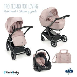 Trio Techno Solo Per Te Mod Loving CAM Noir Mat/Rose Brillant